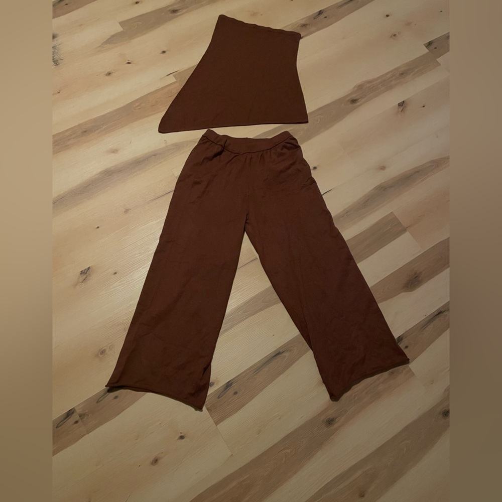 Elegant Brown Women's 2pc set